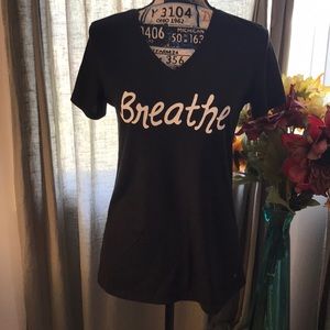 Danskin Now semi fitted “Breathe” tee
